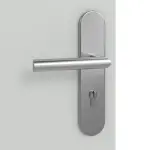 Detailansicht der Oberfläche von Groove 49 ProLine Lack Grau RAL 7035 Wohnungseingangstür - Hörmann