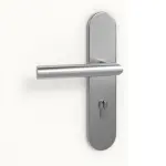 Detailansicht der Oberfläche von Signum 50 Basic Lack Verkehrsweiß RAL 9016 Wohnungseingangstür - Huga