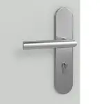 Detailansicht der Oberfläche von Groove 51 ProLine Lack Grau RAL 7035 Wohnungseingangstür - Hörmann