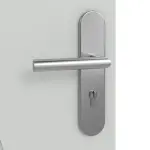 Detailansicht der Oberfläche von Groove 53 ProLine Lack Grau RAL 7035 Wohnungseingangstür - Hörmann