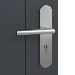 Detailansicht der Oberfläche von Groove 54 ProLine Lack Anthrazit RAL 7016 Wohnungseingangstür - Hörmann