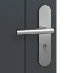 Detailansicht der Oberfläche von Signum 54 Basic Lack Anthrazit RAL 7016 Wohnungseingangstür - Huga