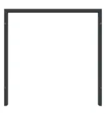 Frontansicht in RAL 7016 von Stahl-Umfassungszarge für Ständerwerk 2-flg. - Hörmann