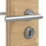 Detailansicht der Oberfläche von Asteiche quer LA 11 Basic Durat Doppelflügeltür inkl. Zarge - Huga