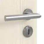 Detailansicht der Oberfläche von Lärche lasiert LA 24 bandseitig Basic Durat Doppelflügeltür inkl. Zarge - Huga