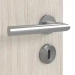 Detailansicht der Oberfläche von Gebürstete Salzeiche LA 24 bandseitig ProLine Duradecor Doppelflügeltür inkl. Zarge - Hörmann