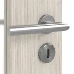 Detailansicht der Oberfläche von Eiche lasiert LA 24 schlossseitig Basic Durat Doppelflügeltür inkl. Zarge - Huga