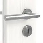 Detailansicht der Oberfläche von Pino Weiß LA 24 schlossseitig Basic Durat Doppelflügeltür inkl. Zarge - Huga