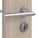 Detailansicht der Oberfläche von Eiche grau LA 24 schlossseitig Basic Durat Doppelflügeltür inkl. Zarge - Huga