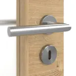 Detailansicht der Oberfläche von Asteiche quer LA 27 Basic Durat Doppelflügeltür inkl. Zarge - Huga