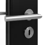 Detailansicht der Oberfläche von Doppelflügeltür LA-11 ProLine Schwarz RAL 9005 Lack inkl. Zarge - Hörmann