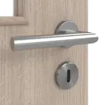 Detailansicht der Oberfläche von Eiche grau LA 12 Basic Durat Doppelflügeltür inkl. Zarge - Huga