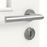 Detailansicht der Oberfläche von Weiß ähnlich RAL 9016 LA 12 Basic Lack Doppelflügeltür inkl. Zarge - Huga