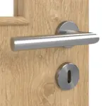 Detailansicht der Oberfläche von Asteiche LA 12 Basic Durat Doppelflügeltür inkl. Zarge - Huga