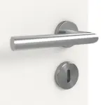 Detailansicht der Oberfläche von Weiß ähnlich RAL 9016 LA 14 Basic Lack Doppelflügeltür inkl. Zarge - Huga