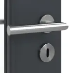 Detailansicht der Oberfläche von Doppelflügeltür LA 24 schlossseitig Basic Anthrazit RAL 7016 Lack inkl. Zarge - Huga