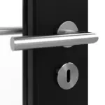 Detailansicht der Oberfläche von Doppelflügeltür LA-27 ProLine Schwarz RAL 9005 Lack inkl. Zarge - Hörmann