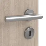 Detailansicht der Oberfläche von Eiche grau LA 6 Raute Basic Durat Doppelflügeltür inkl. Zarge - Huga