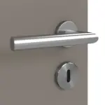 Detailansicht der Oberfläche von Doppelflügeltür LA 6 Raute ProLine Taupe RAL 7048 Lack inkl. Zarge - Hörmann