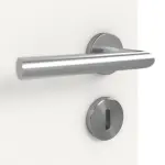 Detailansicht der Oberfläche von Weiß RAL 9016 LA 6 Raute Basic Durat Doppelflügeltür inkl. Zarge - Huga