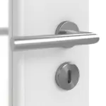 Detailansicht der Oberfläche von Bütte Weiß LA 7 Basic Durat Doppelflügeltür inkl. Zarge - Huga