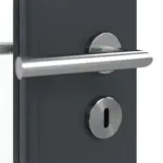 Detailansicht der Oberfläche von Doppelflügeltür LA 7 Basic Anthrazit RAL 7016 Lack inkl. Zarge - Huga