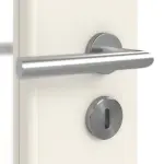 Detailansicht der Oberfläche von Weiß ähnlich RAL 9010 LA 7 Basic Lack Doppelflügeltür inkl. Zarge - Huga