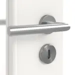 Detailansicht der Oberfläche von Weiß RAL 9016 LA 7 Basic Durat Doppelflügeltür inkl. Zarge - Huga