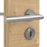 Detailansicht der Oberfläche von Asteiche quer LA 8 Basic Durat Doppelflügeltür inkl. Zarge - Huga