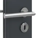 Detailansicht der Oberfläche von Doppelflügeltür LA 8 Basic Anthrazit RAL 7016 Lack inkl. Zarge - Huga