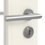 Detailansicht der Oberfläche von Weiß ähnlich RAL 9010 LA 8 Basic Lack Doppelflügeltür inkl. Zarge - Huga