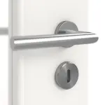 Detailansicht der Oberfläche von Weiß ähnlich RAL 9016 LA 8 Basic Lack Doppelflügeltür inkl. Zarge - Huga