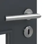 Detailansicht der Oberfläche von Doppelflügeltür LA 9 Basic Anthrazit RAL 7016 Lack inkl. Zarge - Huga