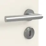 Detailansicht der Oberfläche von Reinweiß RAL 9010 LA 24 bandseitig ProLine Lack Doppelflügeltür inkl. Zarge - Hörmann