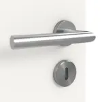 Detailansicht der Oberfläche von Weiß ähnlich RAL 9016 LA 24 bandseitig Basic Lack Doppelflügeltür inkl. Zarge - Huga