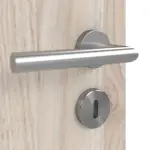 Detailansicht der Oberfläche von Doppelflügeltür Basic 4.15 Dekor Nuss Columbia Hell inkl. Zarge - Interio