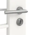 Detailansicht der Oberfläche von Carolina 1 LA Lugano ClassicLine Weißlack Doppelflügeltür inkl. Zarge - Hörmann