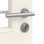 Detailansicht der Oberfläche von Carolina 2 LA 1 Sprosse 1/3 ClassicLine Weißlack Doppelflügeltür inkl. Zarge - Hörmann