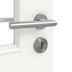 Detailansicht der Oberfläche von Carolina 2 LA 2 ClassicLine Weißlack Doppelflügeltür inkl. Zarge - Hörmann