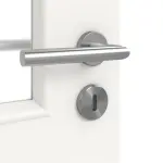 Detailansicht der Oberfläche von Carolina 2 LA 2 Sprosse 2/3 ClassicLine Weißlack Doppelflügeltür inkl. Zarge - Hörmann