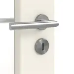 Detailansicht der Oberfläche von Carolina 4 LA Sprosse 2/3 ClassicLine Weißlack Doppelflügeltür inkl. Zarge - Hörmann