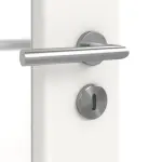 Detailansicht der Oberfläche von Carolina 4 LA Sprosse 2/3 ClassicLine Weißlack Doppelflügeltür inkl. Zarge - Hörmann