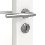 Detailansicht der Oberfläche von Carolina 5 LA 3 Sprosse 2/4 ClassicLine Weißlack Doppelflügeltür inkl. Zarge - Hörmann