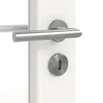 Detailansicht der Oberfläche von Carolina 5 LA Lugano ClassicLine Weißlack Doppelflügeltür inkl. Zarge - Hörmann