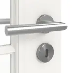 Detailansicht der Oberfläche von Classic 3.17 Lackweiß Doppelflügeltür inkl. Zarge - Classen