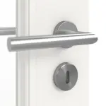 Detailansicht der Oberfläche von Classic 3.19 Lackweiß Doppelflügeltür inkl. Zarge - Classen