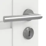 Detailansicht der Oberfläche von Clif 5.1 Weiß matt Doppelflügeltür inkl. Zarge - Classen