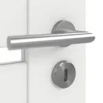 Detailansicht der Oberfläche von Clif 5.2 Weiß matt Doppelflügeltür inkl. Zarge - Classen