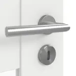 Detailansicht der Oberfläche von Clif 5.4 Weiß matt Doppelflügeltür inkl. Zarge - Classen