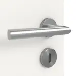 Detailansicht des Lichtausschnitts von Cofi 04 Weißlack RAL 9016 Doppelflügeltür inkl. Zarge - Deine Tür